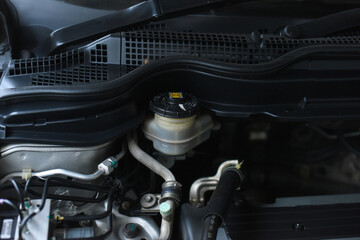 Front engine brake oil filling point brake fluid plug