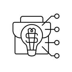 investment ideas. Line icon for web design
