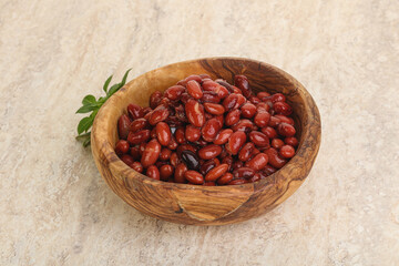 Red kidney bean in the bowl