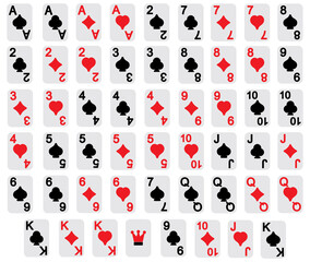 play cards icon collection and illustration