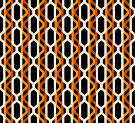 Seamless geometric pattern, retro print.