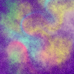 Modern galaxy background. Colorful space abstract paper universal use