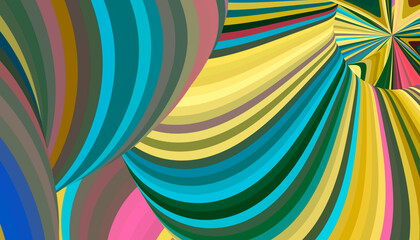 Abstract multicolored linear background. Design, art