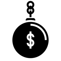 BURDEN glyph icon,linear,outline,graphic,illustration