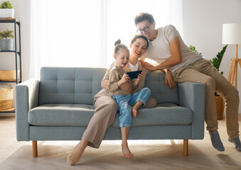 Obraz premium Happy loving family.