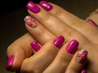 Manicure, beauty sphere.