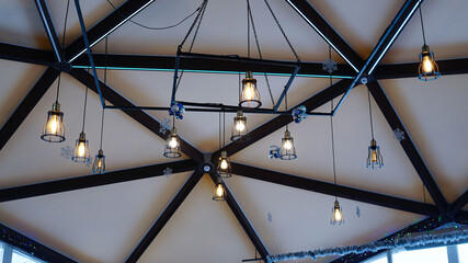 ceiling of an airport