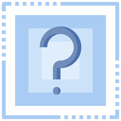 QUESTION SIGN flat icon,linear,outline,graphic,illustration