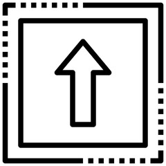 UP ARROW line icon,linear,outline,graphic,illustration