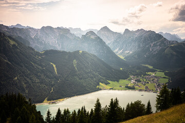 Karwendel Rofan Mountains at Achensee in Austria