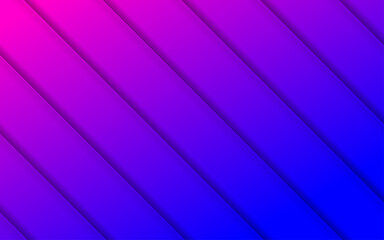 Abstract three-dimensional background with pink-blue neon gradient