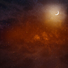 Night sky with stars as background. Universe