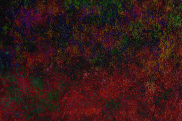 暗い赤や黒や緑の浸食するようなグランジ模様