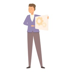 Work platform brand icon cartoon vector. Build business. Construction crane