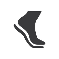 Sole on orthopedic insole, vector, icon.