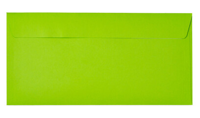 green envelope isolated on white background