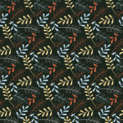 seamless pattern with leaves