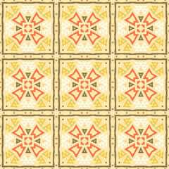 Colorful ethnic geometrical pattern, vector decorative pattern for textile, fabric, wrapping paper, linens, wallpaper etc