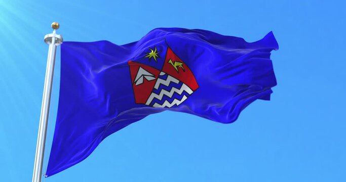 Guelmim Province Flag, Morocco. Loop