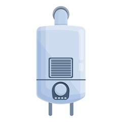 Gas boiler geyser icon cartoon vector. House heater. Water system