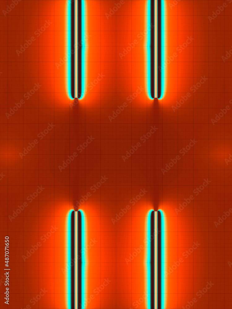 Aufkleber colorful pattern contemporary abstract template. modern background. minimal art style. 3d rendering 