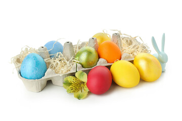 Happy Easter concept isolated on white background