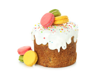 Food for Easter isolated on white background