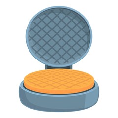 House waffle maker icon cartoon vector. Machine cooker. Grill electric