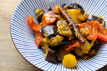 Indian curry with aubergine