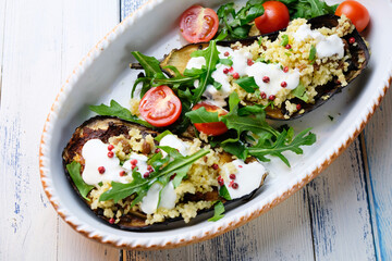 Filled Aubergine