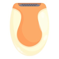 Fototapeta premium Leg epilation icon cartoon vector. Hair cream. Skin body