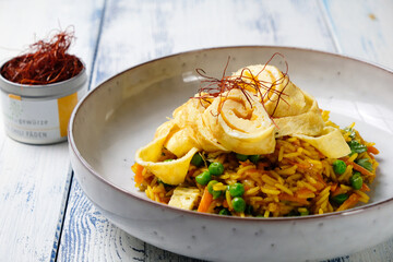 Curry rice with egg