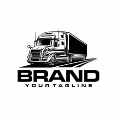semi truck trailer logo trucking logo