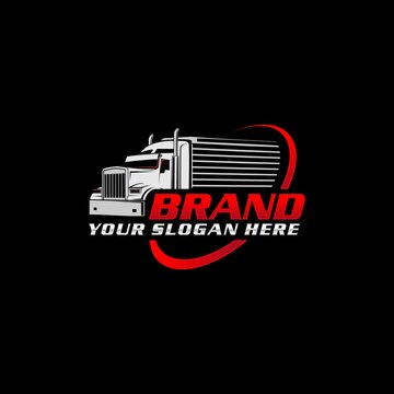 semi truck trailer logo trucking logo