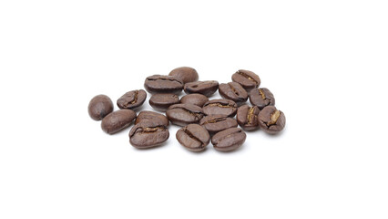 coffee beans isolated on white