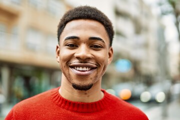 Handsome african american man outdoors