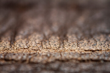 Extreme closeup of a leather