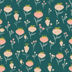 seamless flowers pattern, floral pattern 