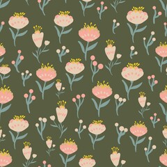 seamless floral pattern, flowers pattern 