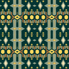 Unique retro geometrical pattern, vector seamless background with geometric shapes for wrapping paper, web, cover, fabric, textile, curtains