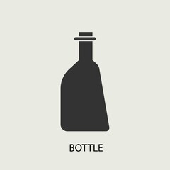 Bottle vector icon illustration sign
