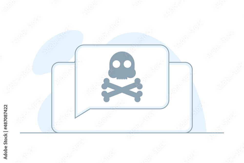 Poster vector illustration of error. page error on phone screen. flat style design