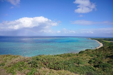 Fototapeta na wymiar 石垣島の北端の海