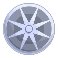 Obraz premium Object smoke sensor icon cartoon vector. Alarm fire. Safety system