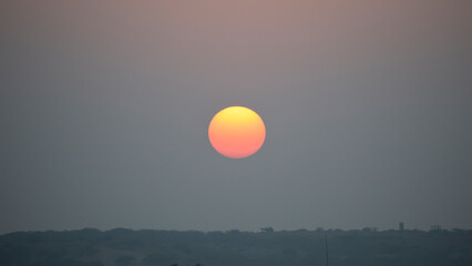 sunset in jaisalmer rajasthan india