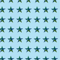 Fototapeta premium seamless background with stars with earth pattern. vector graphics