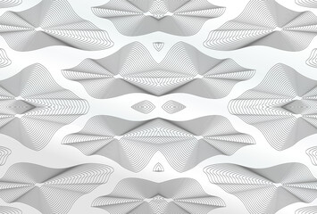 Distorted wave monochrome texture pattern. Abstract dynamic wavy surface. Vector line deformation background. suitable for posters, industry, website templates. etc.