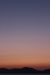 グラデーションの空の色！SDGs自然の光