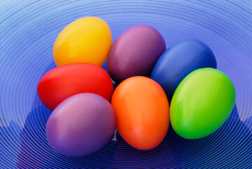 Easter egg as a macro shot on the subject of Easter and Easter customs