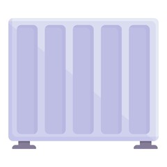 Energy central icon cartoon vector. Electric heater. Panel valve